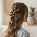 Pinzas para el Pelo Diseño Pétalo Nacarado - Pack Surtido