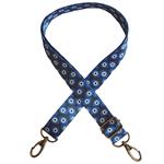 Asa bolso cinta estampada - Ojo griego negro