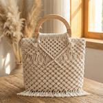 Juego de 2 Asas de Madera para Creación de Bolsos