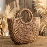 Asas de Mano Redondas con Relieve para Bolsos DIY y Macramé