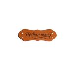 Etiqueta coser 4.2 x 1.5 cm. - Hecho a mano - 25 unid. 