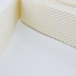 Cinta rígida espiga lisa algodón reciclado 3 cm.