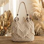 Set 2 Asas Macramé para Bolso 50cm - 3 Colores Disponibles