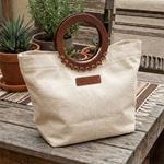 Juego de 2 Asas de Madera para Creación de Bolsos