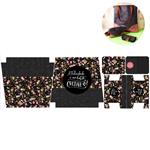 Panel de Bolso Floral Negro