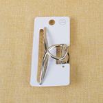 Pinza 8 cm. rectangular metálica