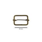Mosqueton metal 4 cm. - Niquel Plata