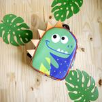 Panel sintético mochila mediana - Dinosaurio