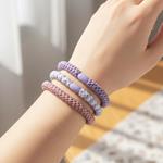 Pack 3 Coleteros Trenzados Elásticos en Tonos Lilas