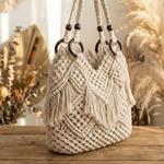 Set 2 Asas Macramé para Bolso 50cm - 3 Colores Disponibles