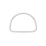 Aro ovalado metal 10.5x7.8cm