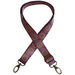 Asa bolso cinta estampada - Mandala Granate