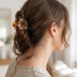 Pinzas para el Pelo Diseño Pétalo Carey- Pack Surtido