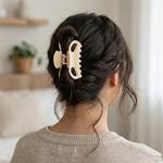 Pinza de Pelo Grande Mate para Recogidos y Estilo Diario