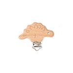 PINZA NIQUEL DINOSAURIO MADERA 