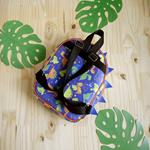 Panel sintético mochila mediana - Dinosaurio