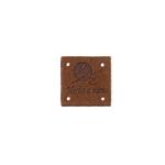 Etiqueta coser 2.5 x 2.5 cm. - Hecho a mano