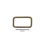 Mosqueton metal 4 cm. - Niquel Plata