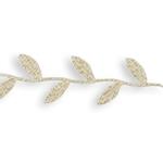 CINTA FANTASÍA 3 CM. HOJAS PURPURINA