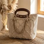 Juego de 2 Asas de Madera para Creación de Bolsos