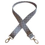 Asa bolso cinta estampada - Corazon Negro