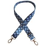 Asa bolso cinta estampada - Ojo griego negro