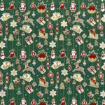 Tela algodón navidad - Rojo