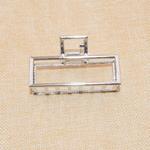Pinza 8 cm. rectangular metálica