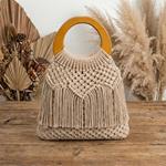 Juego de 2 Asas de Madera para Creación de Bolsos