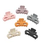 Pinza de pelo nature grande con agarre fuerte.