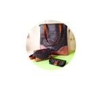 Panel de Bolso Floral Negro