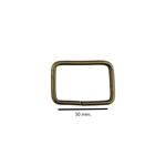 Mosqueton metal 4 cm. - Niquel Plata