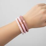 Pack 3 Coleteros Trenzados Elásticos en Tonos Rosas