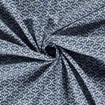Tela azul petróleo estampada algodón 110 g/m2