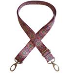 Asa bolso cinta estampada - Mandala Granate