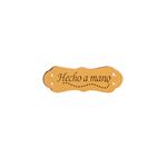 Etiqueta coser 4.2 x 1.5 cm. - Hecho a mano - 25 unid. 