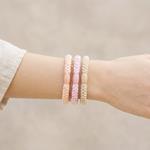 Pack 3 Coleteros Trenzados Elásticos en Tonos Bebe