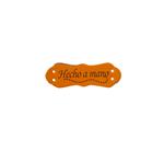 Etiqueta coser 4.2 x 1.5 cm. - Hecho a mano - 25 unid. 