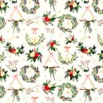 Tela algodón navidad - Rojo