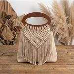 Juego de 2 Asas de Madera para Creación de Bolsos