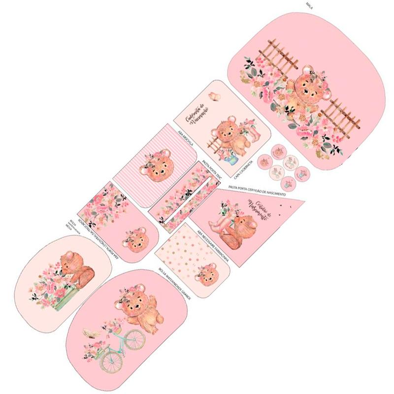 Panel maternidad bebé rosa