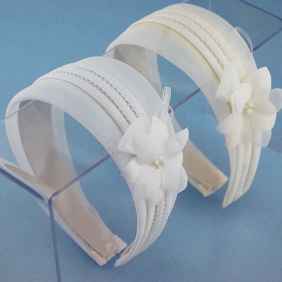 Diadema comunión forrada