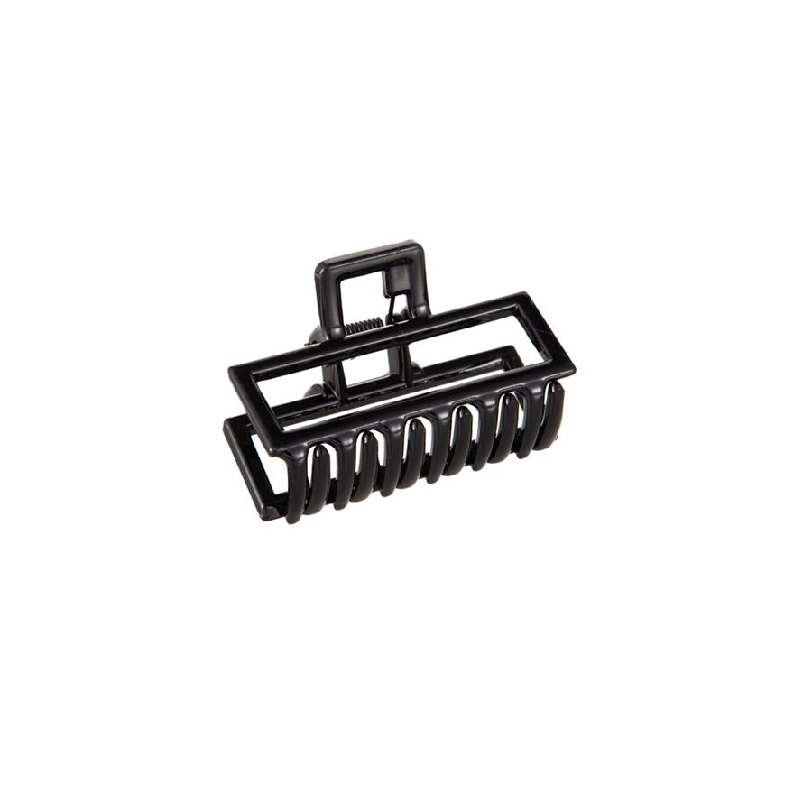 Pinza rectangular 6 cm. - Negro 