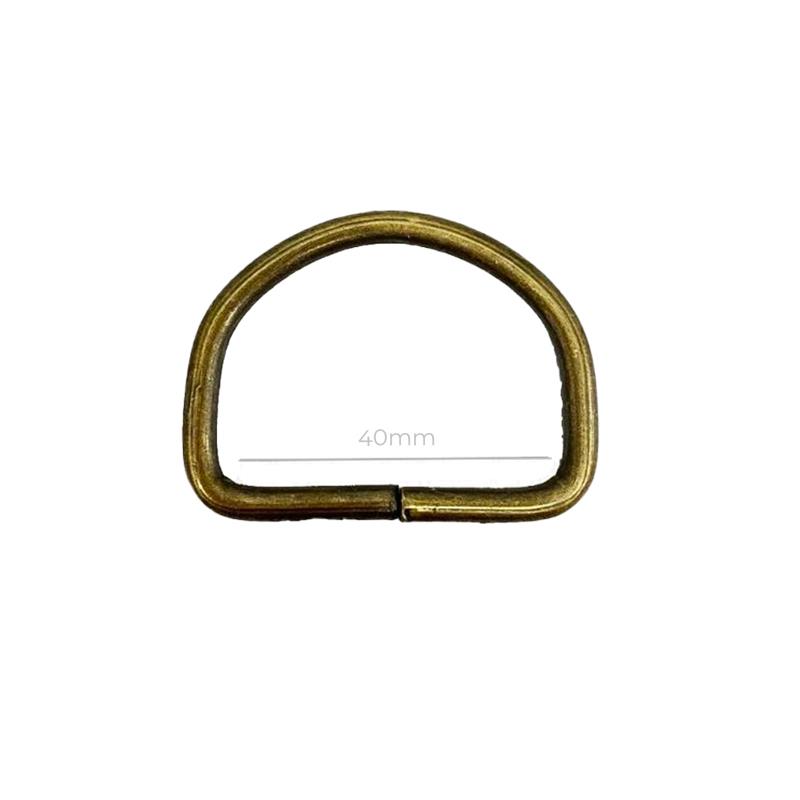 Media anilla 4 cm. - Oro Viejo