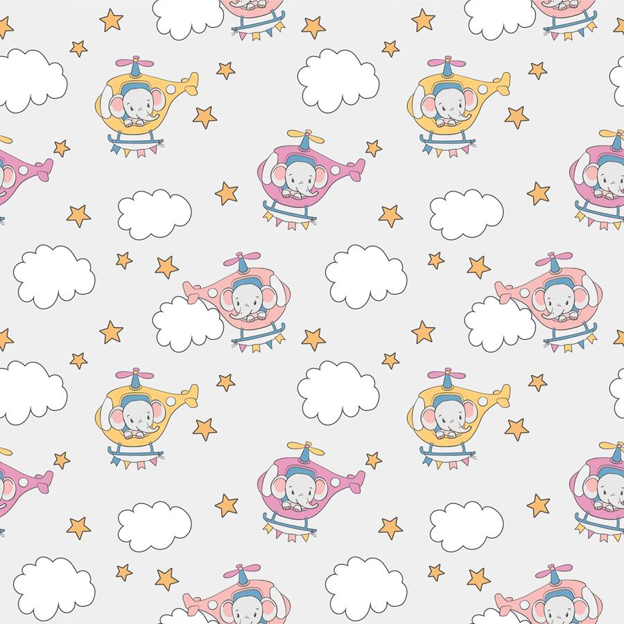 Popelin tela estampado