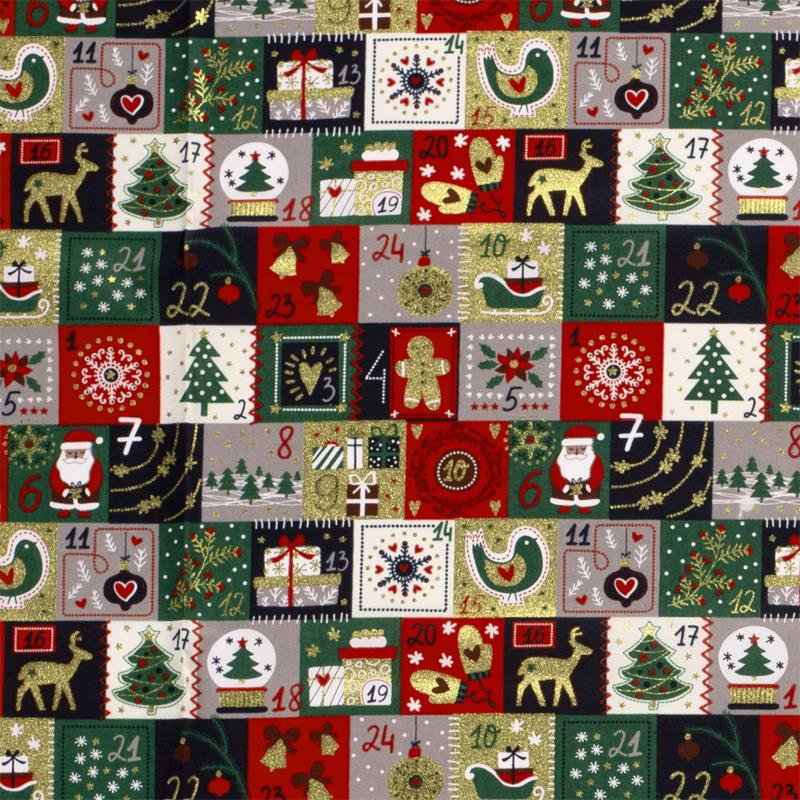 Tela algodón navidad - Marino