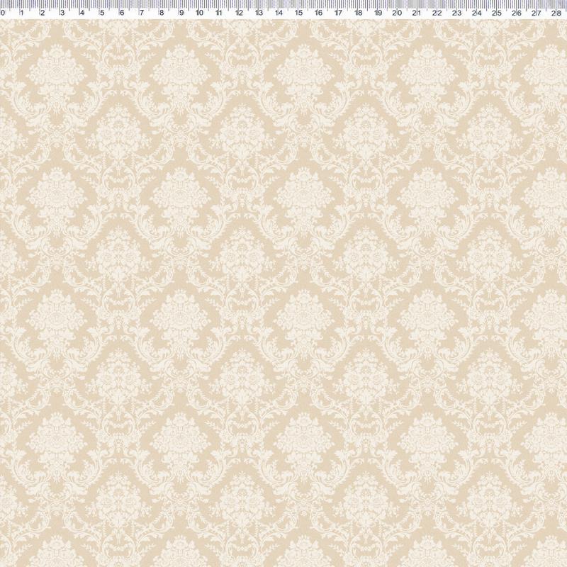 Tela algodón patchwork  SECRET GARDEN - Marfil - Millyta - 1 m.