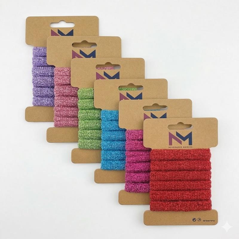 Coletero n. 3 - 4,5 cm. lurex - purpurina