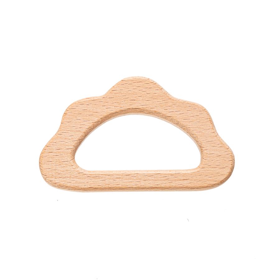 Forma madera natural nube - 5 unid.    