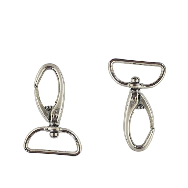 Mosqueton metal 3 cm. - Niquel Plata
